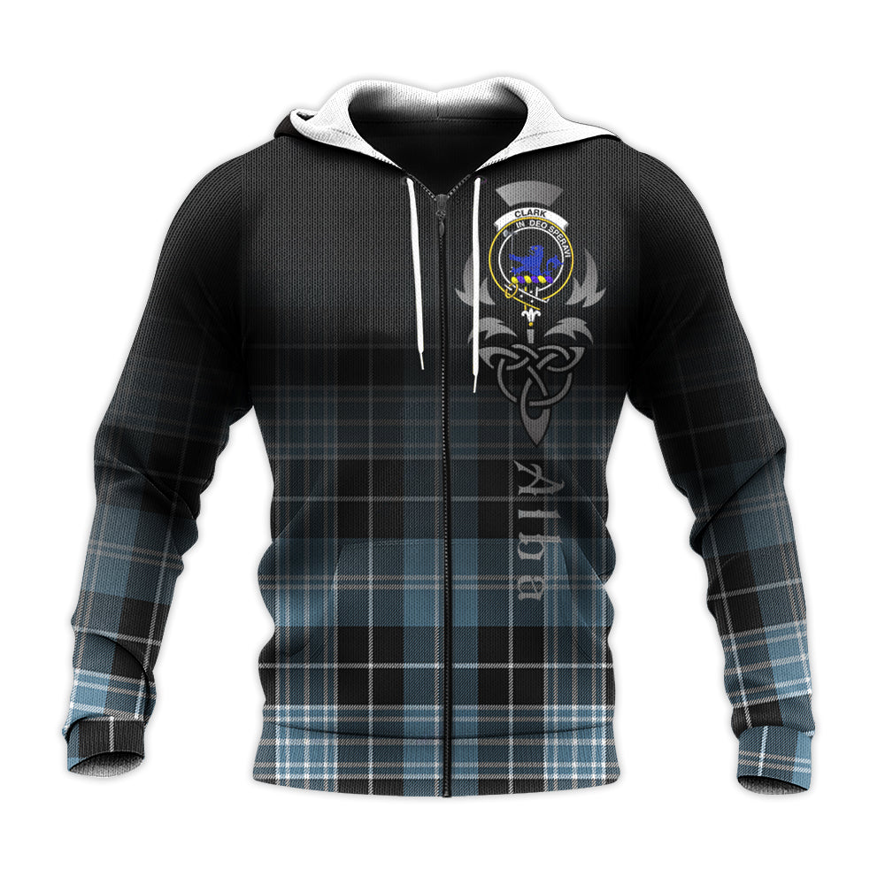 Printivon Clark Lion Ancient Tartan Crest Alba Celtic Hoodie