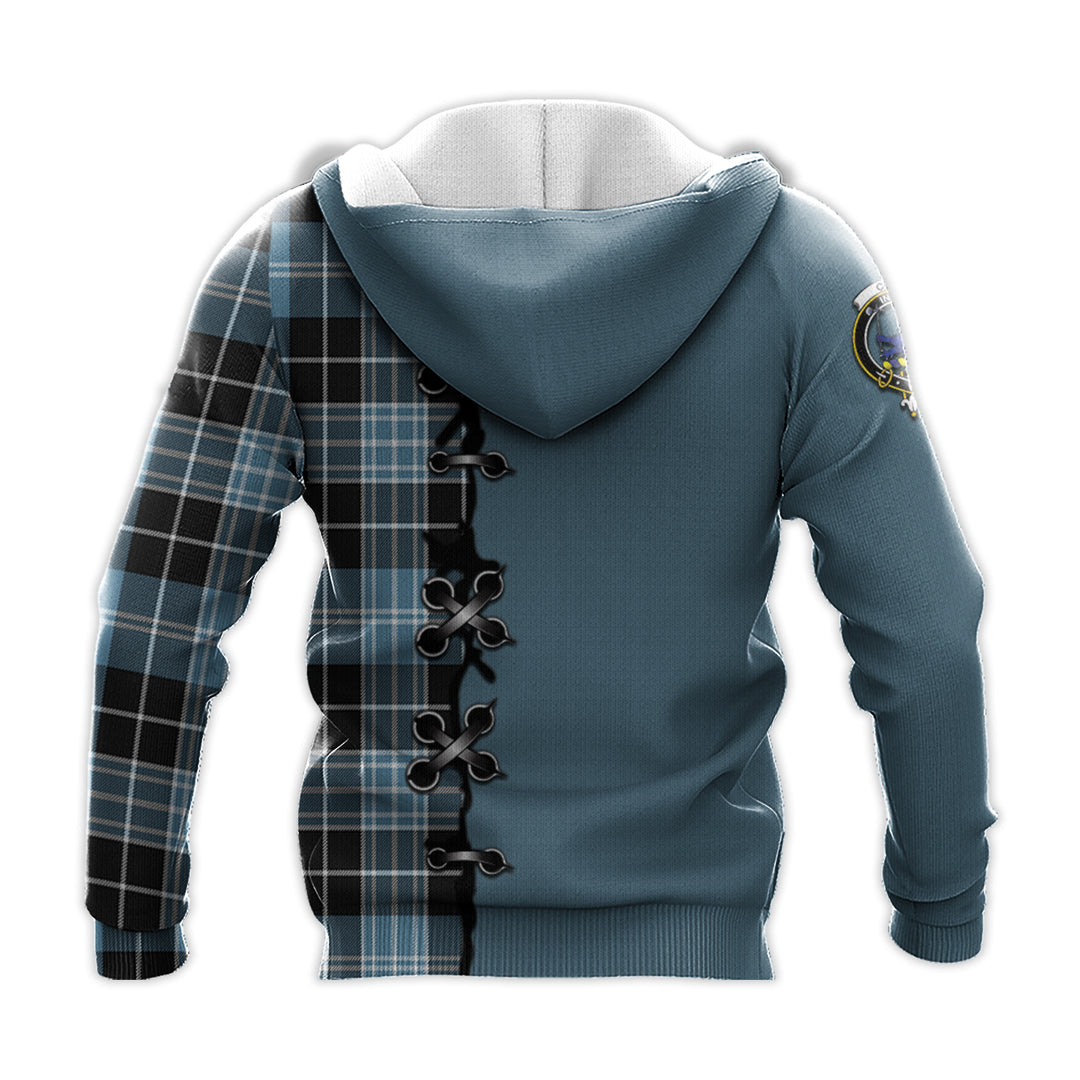 Printivon Clark Lion Ancient Tartan Hoodie Lion Rampant And Celtic Thistle Style