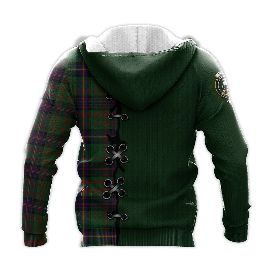 Printivon Cochrane Tartan Hoodie Lion Rampant And Celtic Thistle Style