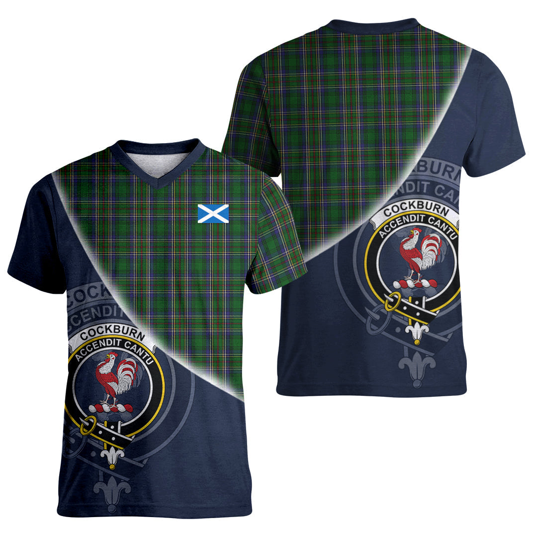 Printivon Cockburn Tartan Scottish Crest T Shirt
