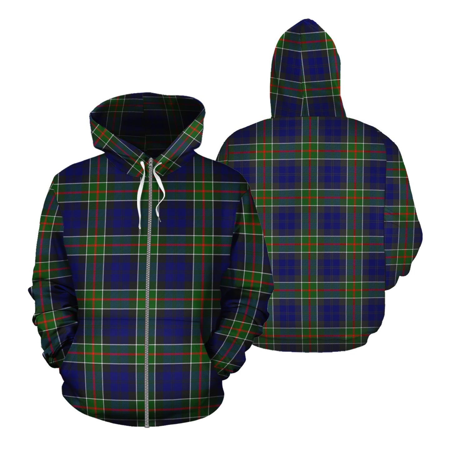 Printivon Colquhoun Modern Tartan Hoodie