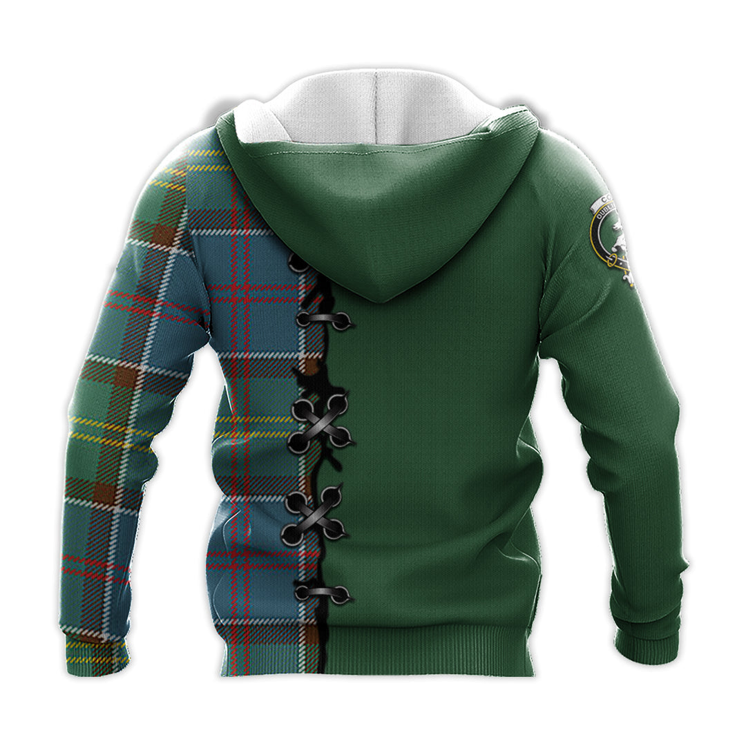 Printivon Colville Tartan Hoodie Lion Rampant And Celtic Thistle Style