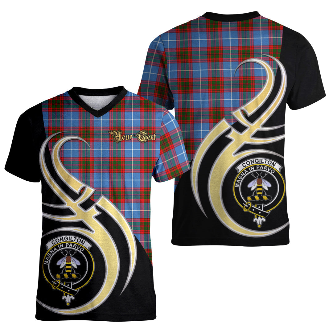Printivon Congilton Tartan Crest Believe In Me T Shirt