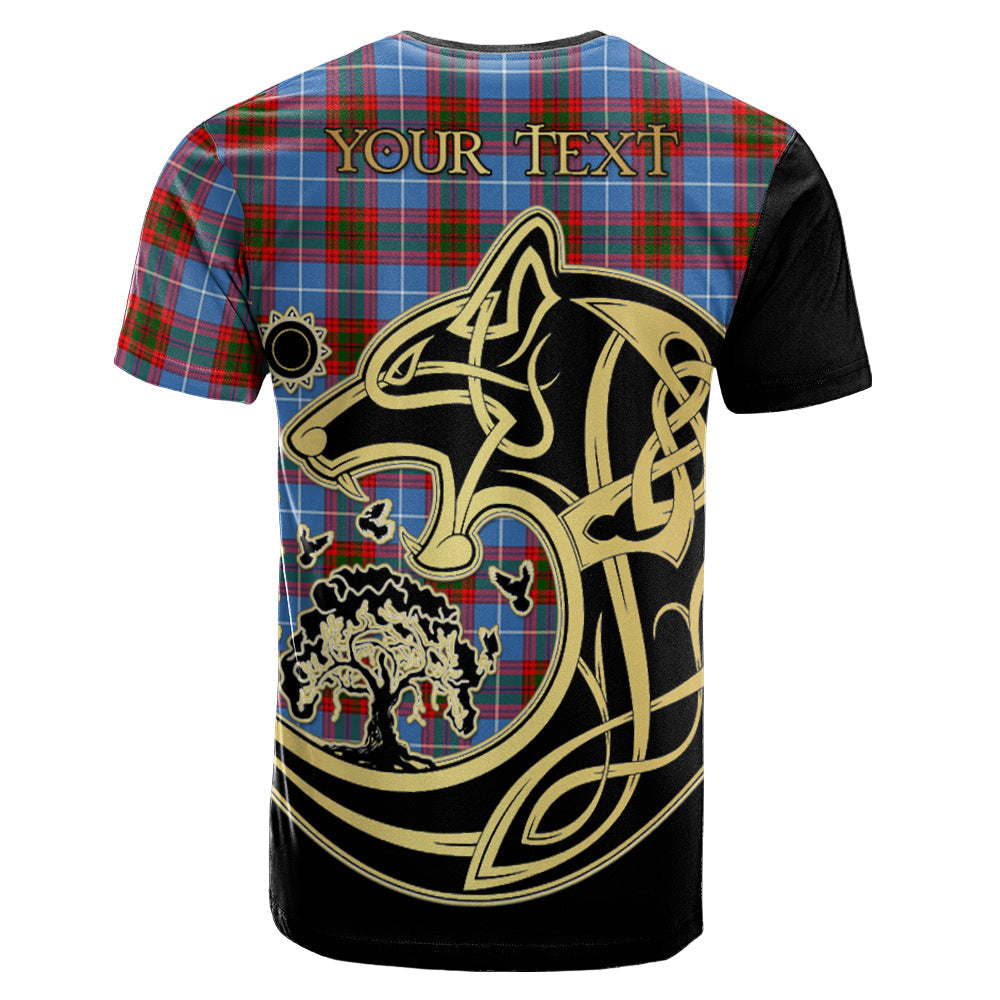 Printivon Congilton Crest Celtic Wolf Tartan T Shirt Custom Your Text