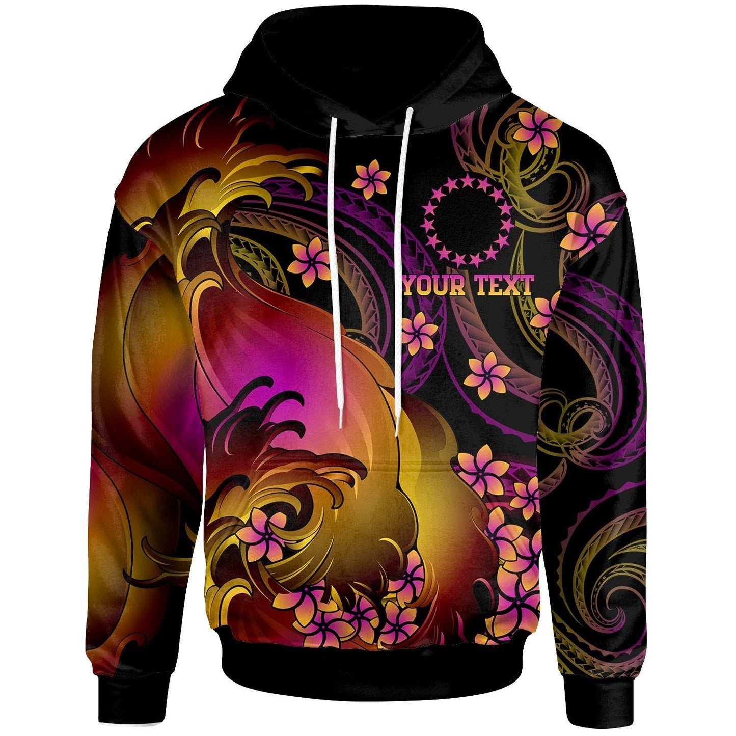 Cook Islands Hoodie Cook Islands in wave