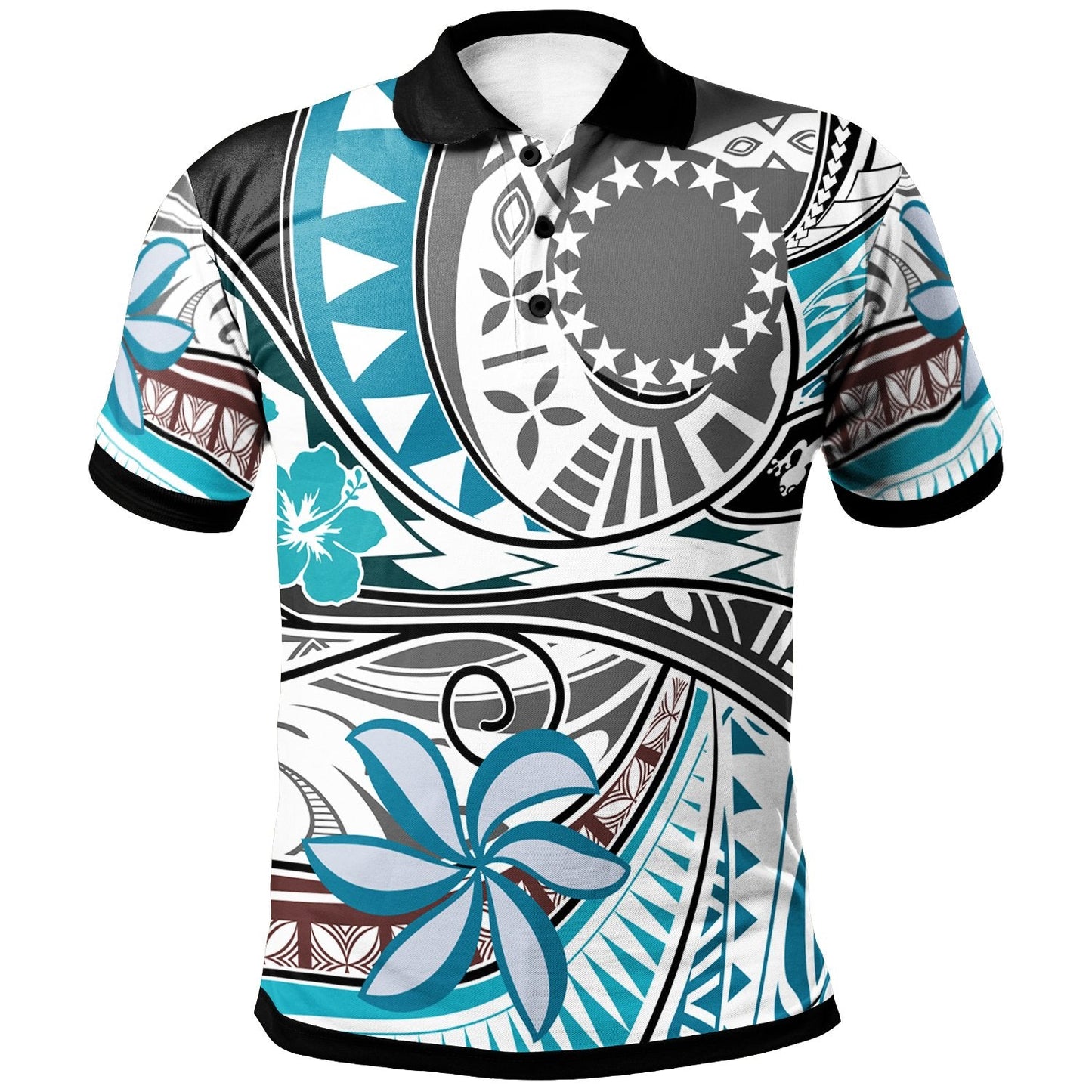 Cook Islands Polo Shirt - Flower And Flow