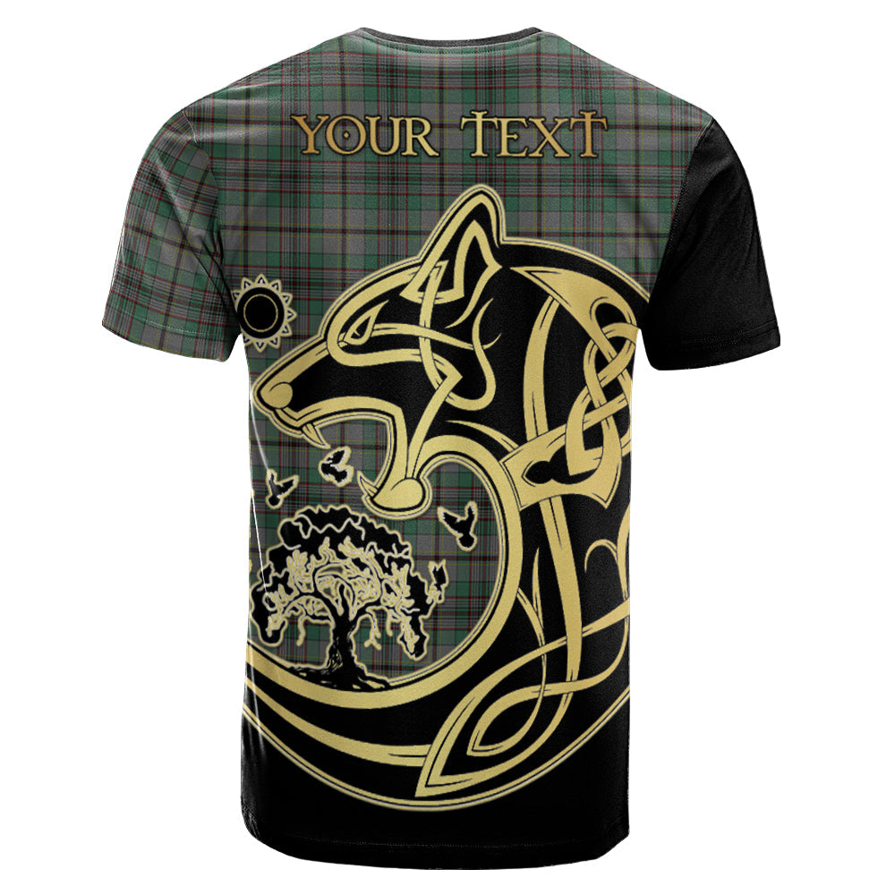Printivon Craig Crest Celtic Wolf Tartan T Shirt Custom Your Text