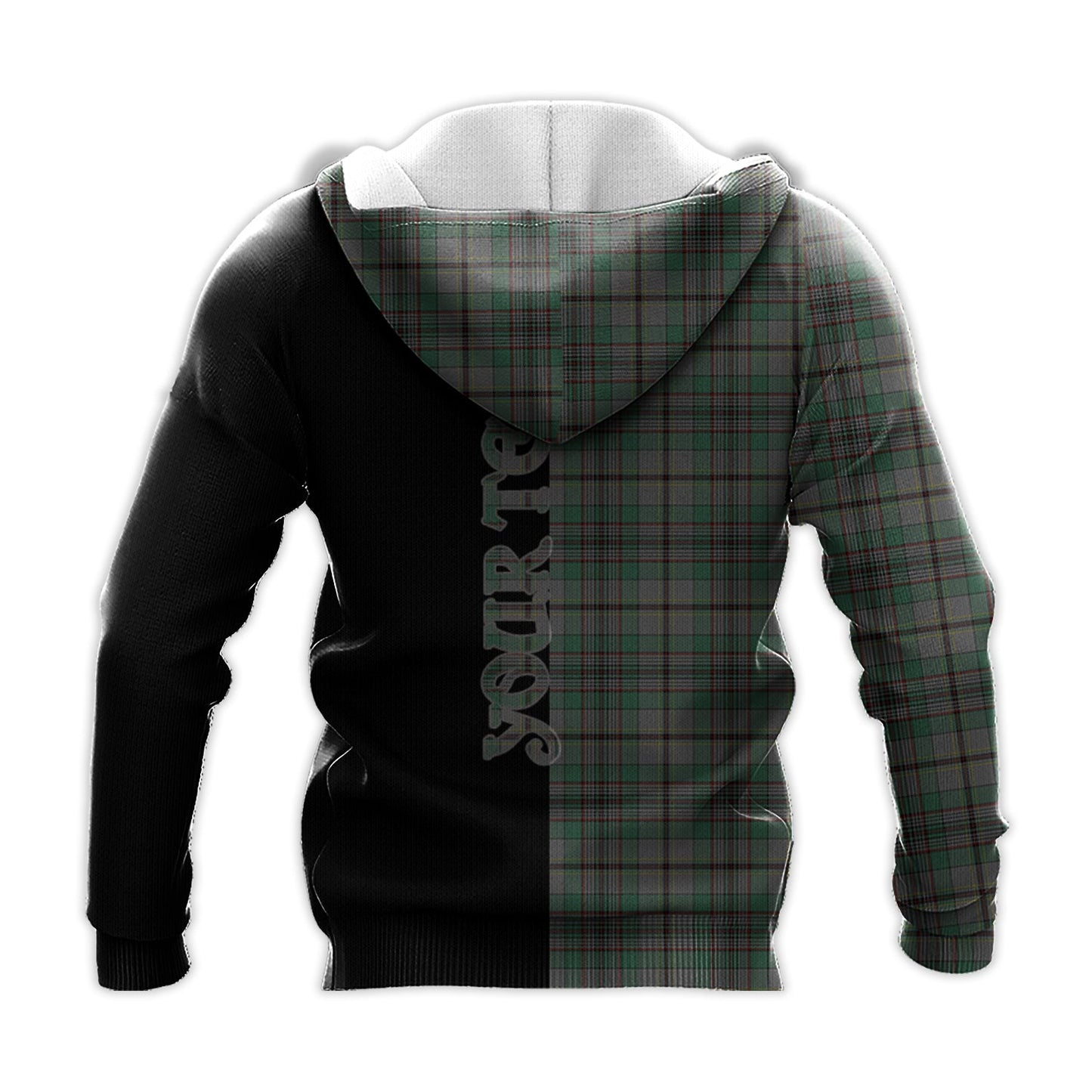 Printivon Craig Tartan Personalize Half Hoodie
