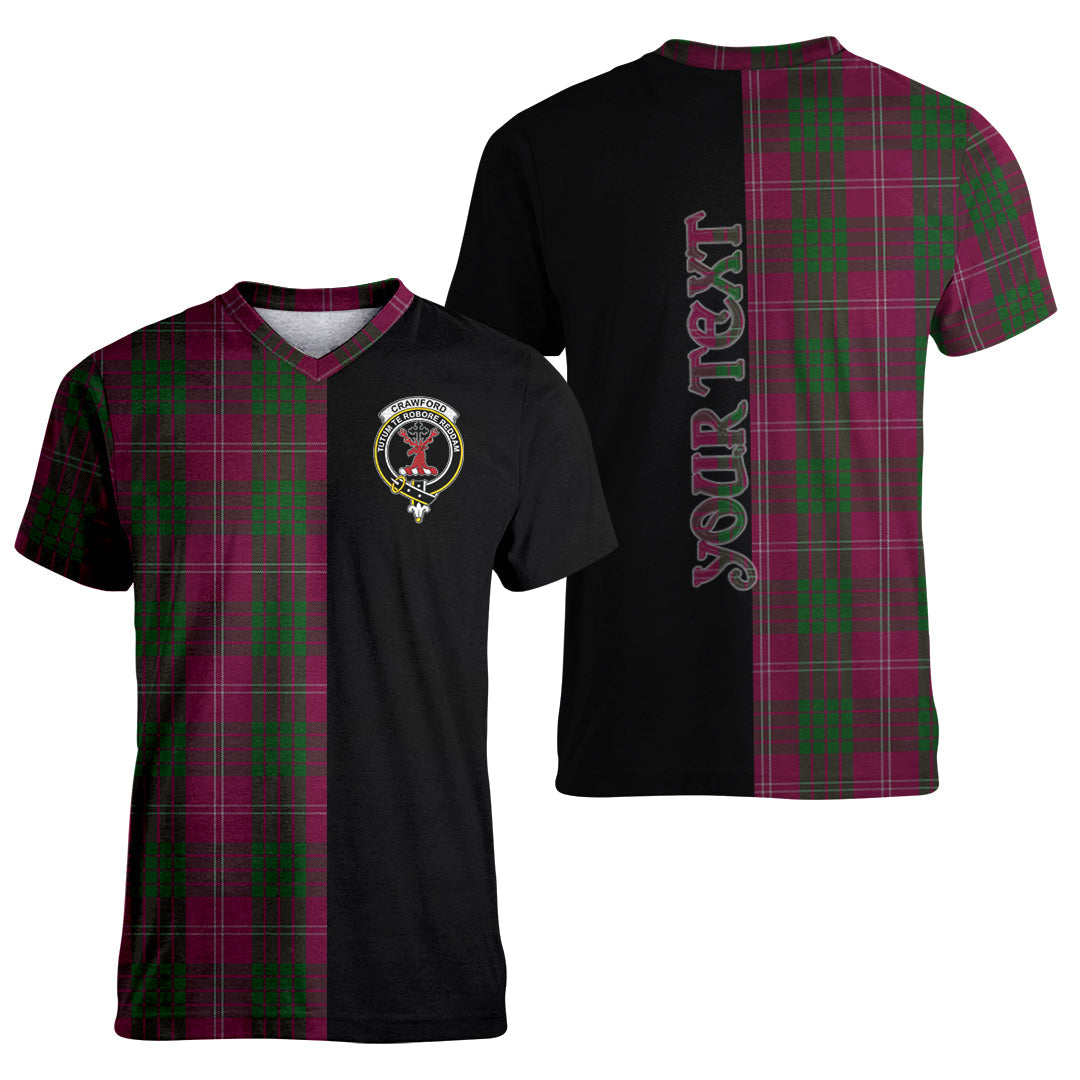 Printivon Crawford Tartan Personalize Half T shirt