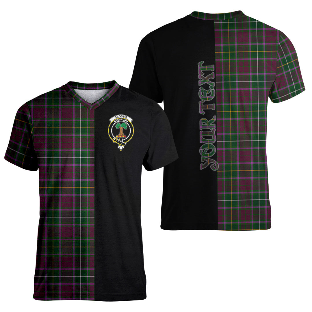 Printivon Crosbie Tartan Personalize Half T shirt