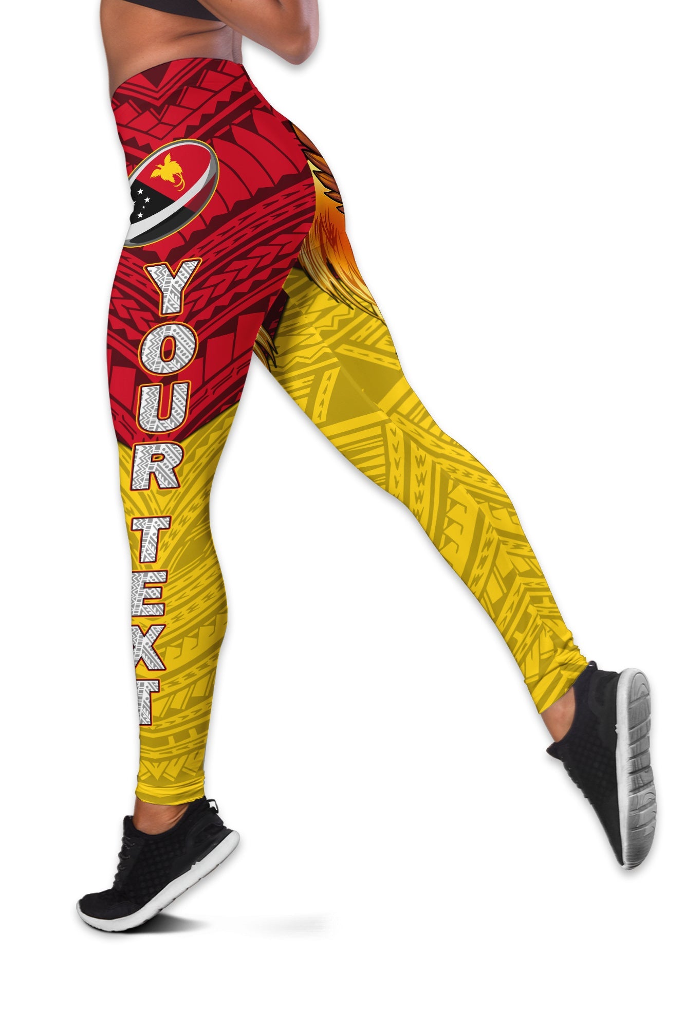 Custom Personalised Papua New Guinea Rugby Kumul Pride Women Legging -