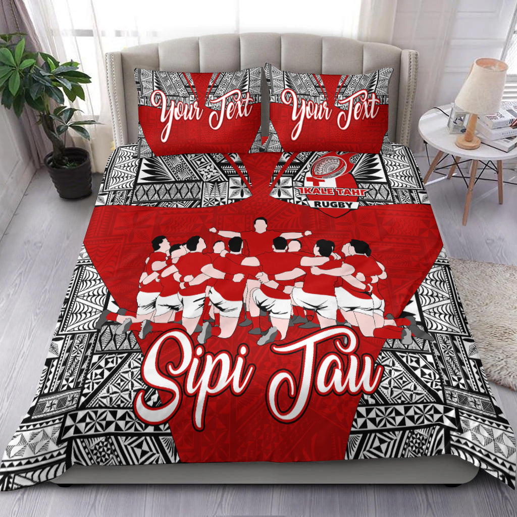 (Custom Personalised) Tonga Rugby Ikale Tahi Sipi Tau Bedding Set