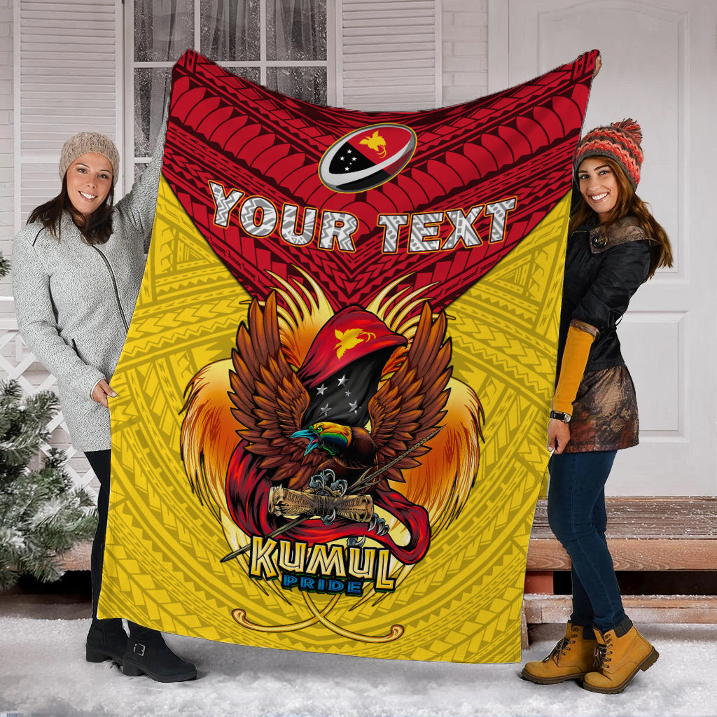 Custom Personalised Papua New Guinea Rugby Kumul Pride Blanket