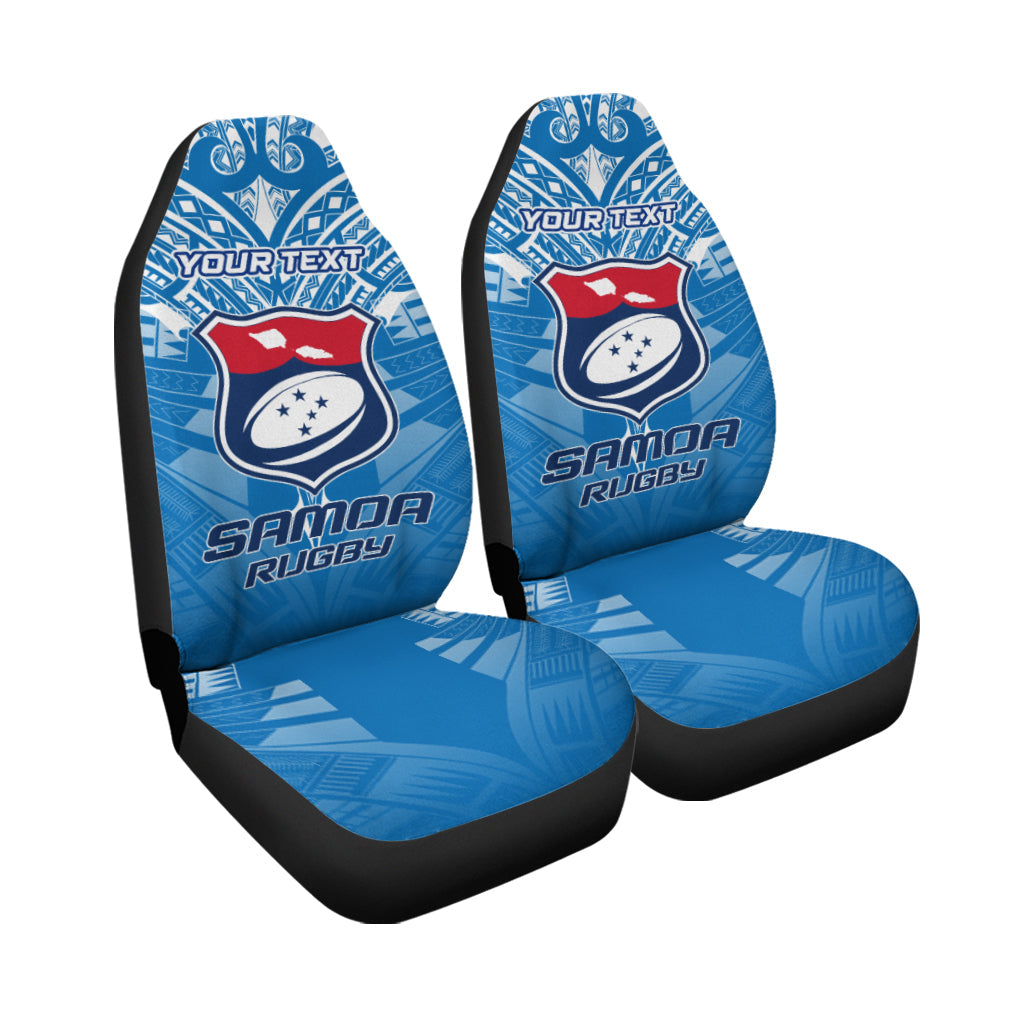 (Custom Personalised) Samoa Rugby Toa Samoa Blue Style Car Seat Covers