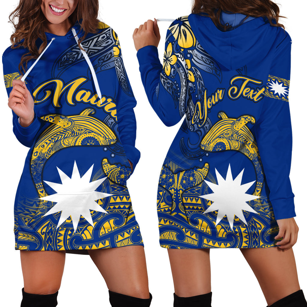 Custom Personalised Nauru Independence The Way Of Water Hoodie Dress