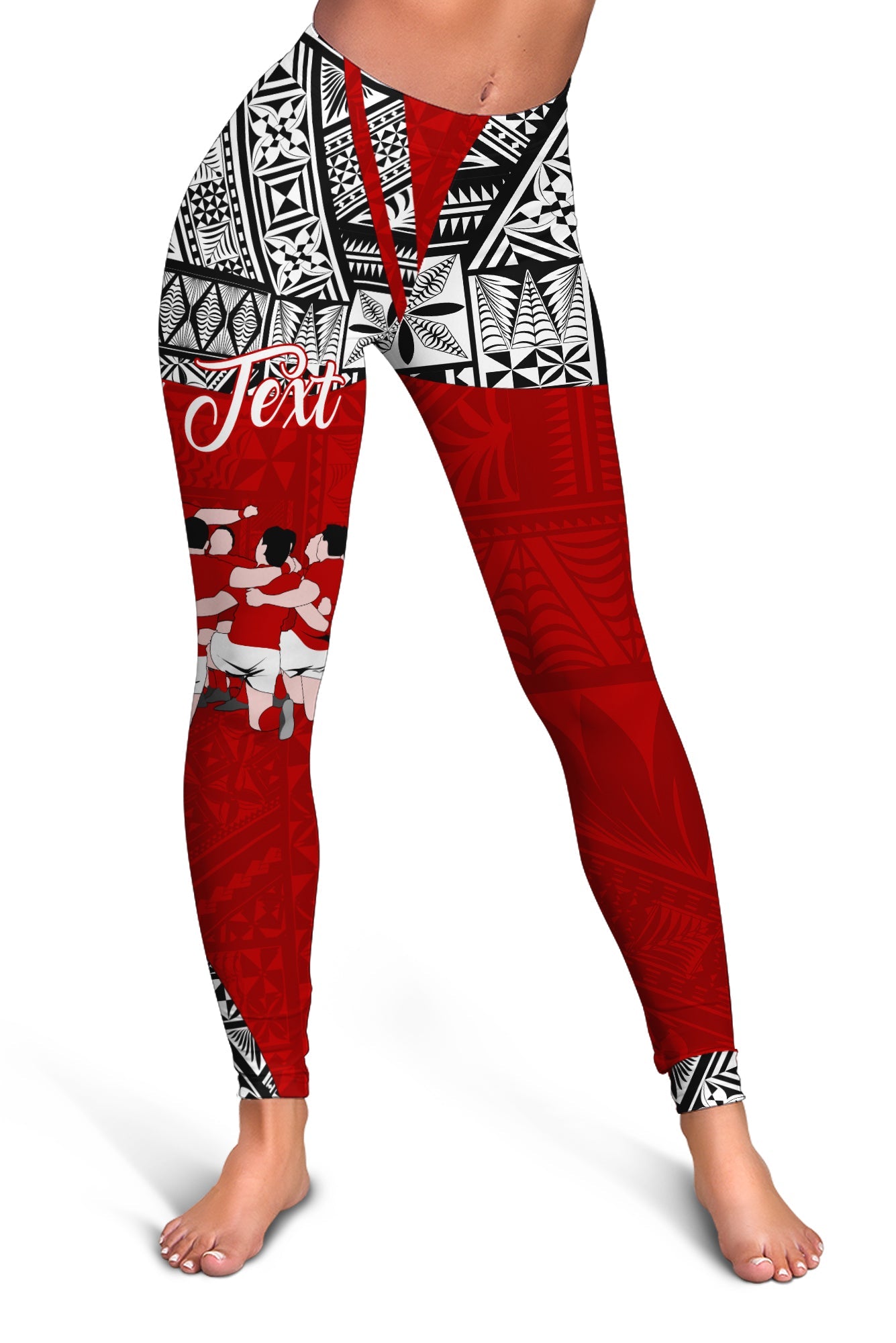 Custom Personalised Tonga Rugby Ikale Tahi Sipi Tau Women Legging -