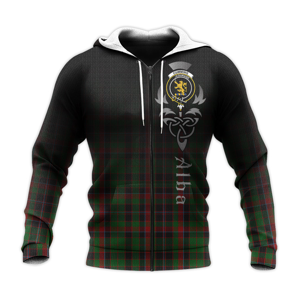 Printivon Cumming Hunting Tartan Crest Alba Celtic Hoodie