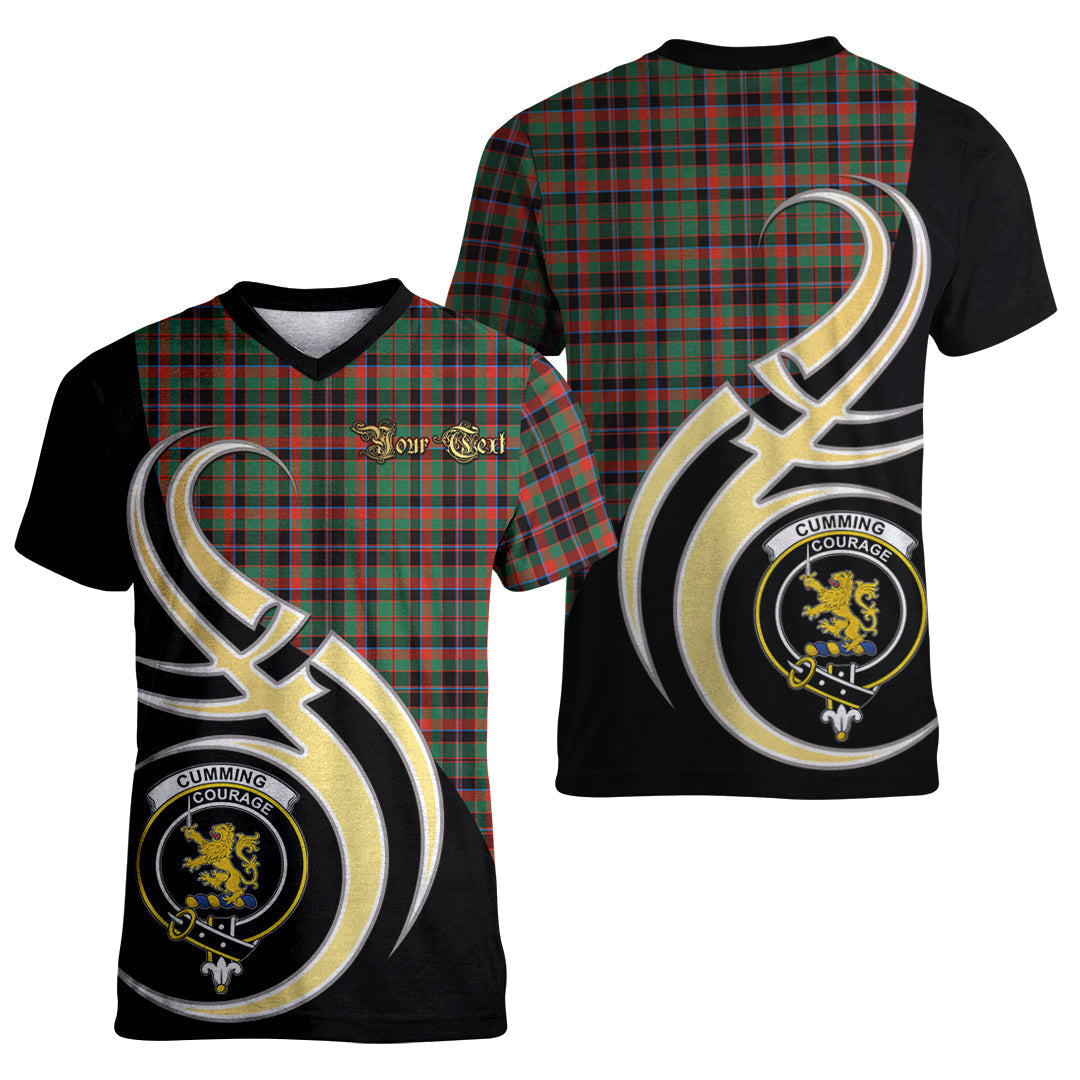 Printivon Cumming Hunting Ancient Tartan Crest Believe In Me T Shirt