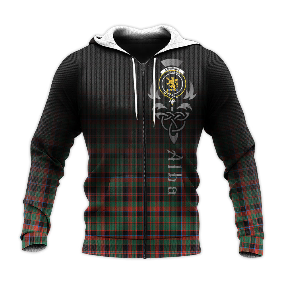 Printivon Cumming Hunting Ancient Tartan Crest Alba Celtic Hoodie