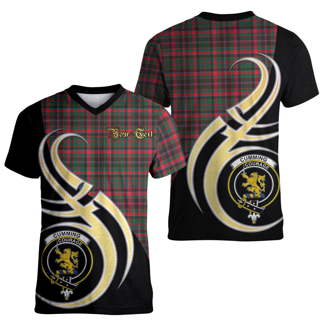 Printivon Cumming Hunting Modern Tartan Crest Believe In Me T Shirt