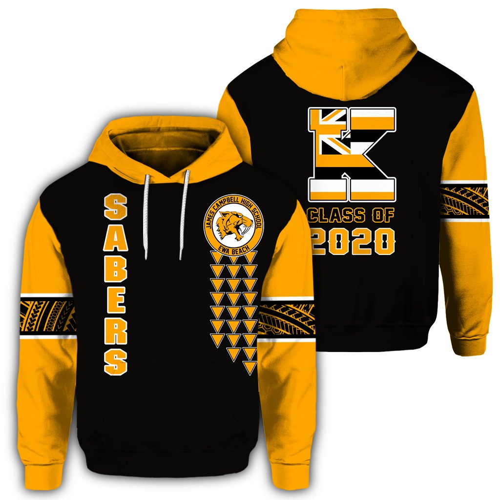 Custom Text Personalized Hawaii Hoodie James Campbell High Custom Your Class Pullover Hoodie