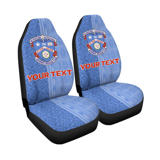 (Custom Personalised) Tonga Apifo'ou College Car Seat Covers Tongan Tribal