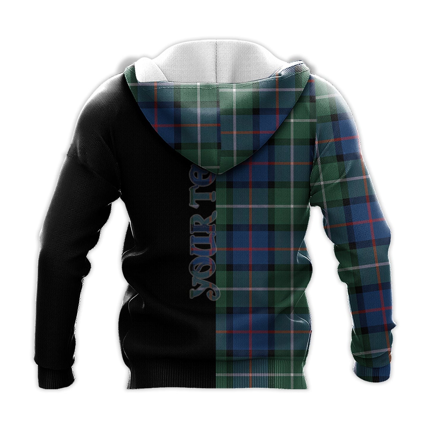 Printivon Davidson Of Tulloch Tartan Personalize Half Hoodie