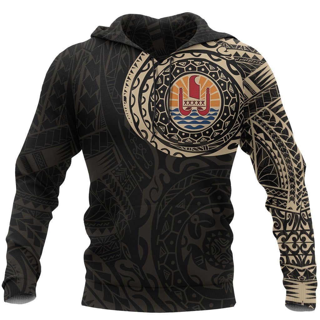 French Polynesia Hoodie French Polynesia Flag Polynesian Tattoo A7