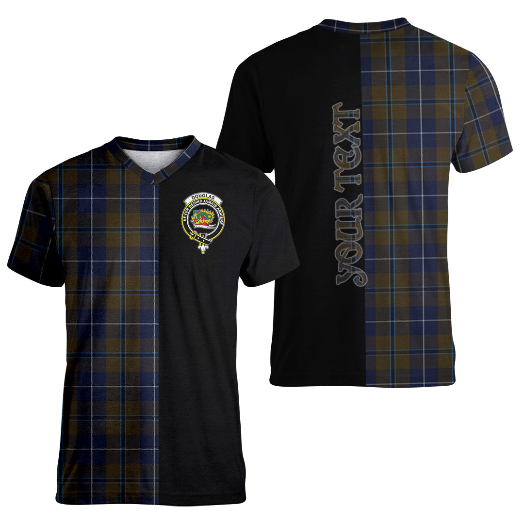 Printivon Douglas Brown Tartan Personalize Half T shirt