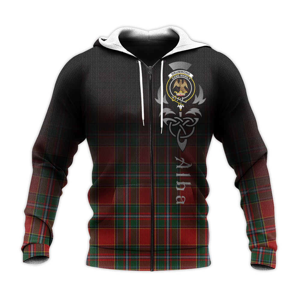 Printivon Drummond Ancient Tartan Crest Alba Celtic Hoodie