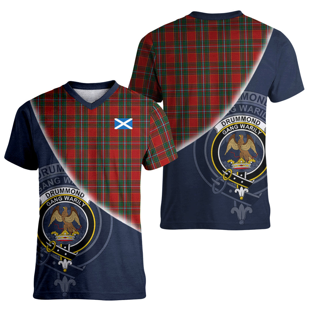 Printivon Drummond Ancient Tartan Scottish Crest T Shirt