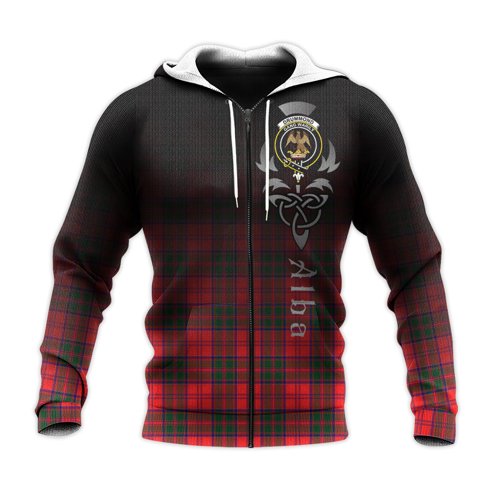 Printivon Drummond Modern Tartan Crest Alba Celtic Hoodie