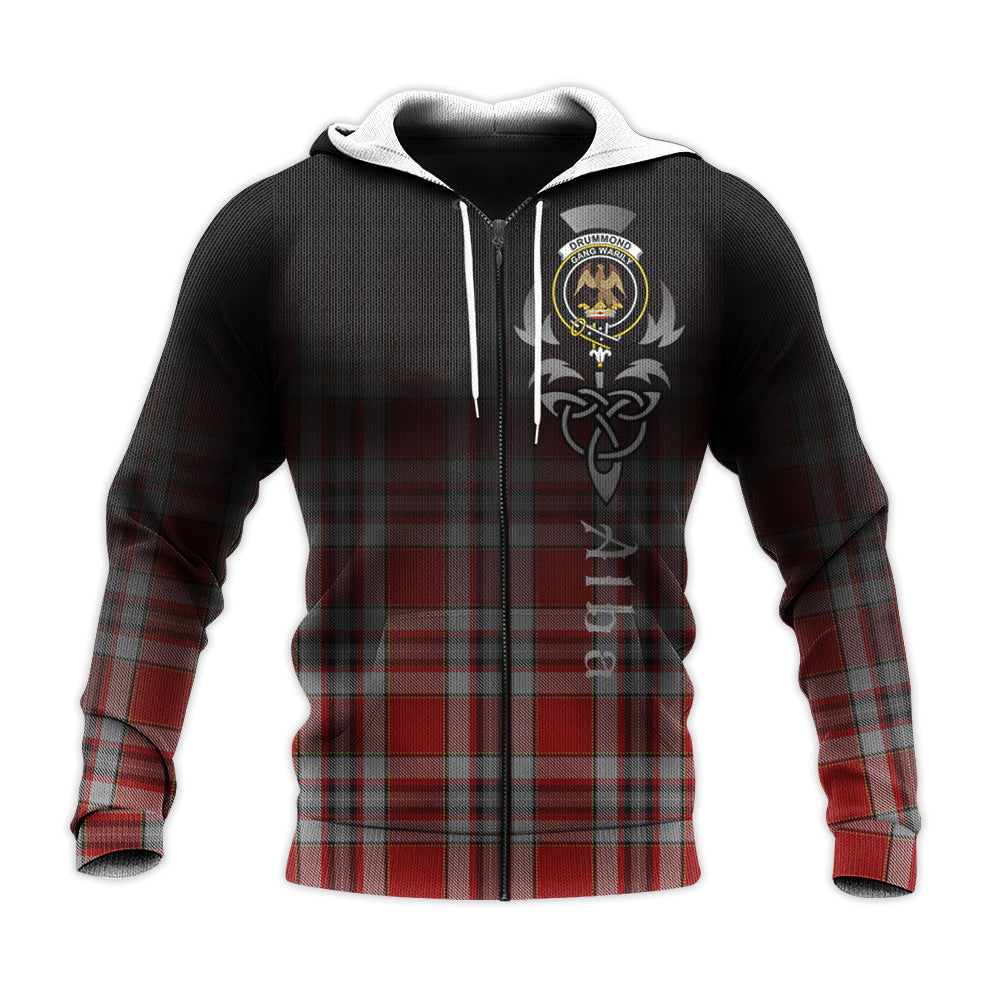 Printivon Drummond Of Perth Dress Tartan Crest Alba Celtic Hoodie