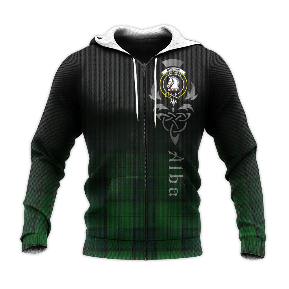 Printivon Dunbar Hunting Tartan Crest Alba Celtic Hoodie