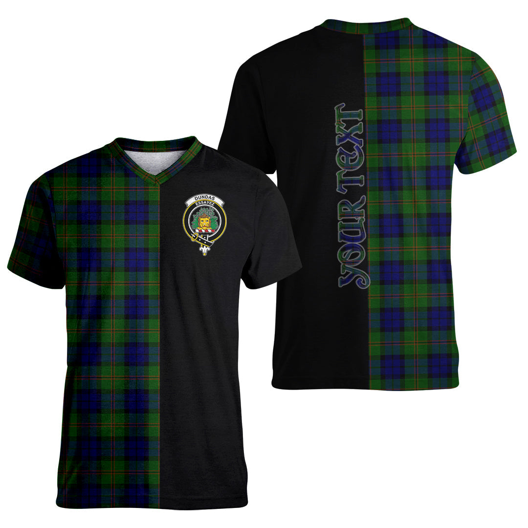 Printivon Dundas Modern Tartan Personalize Half T shirt