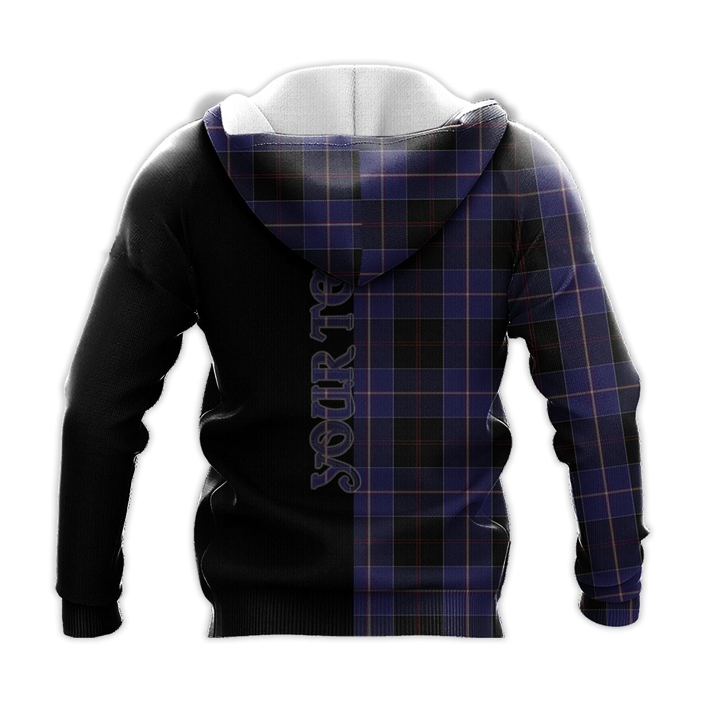 Printivon Dunlop Tartan Personalize Half Hoodie