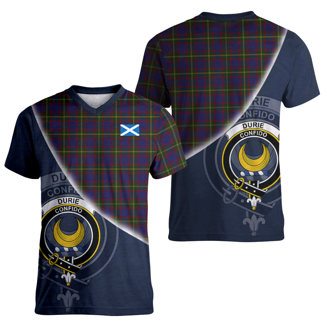 Printivon Durie Tartan Scottish Crest T Shirt