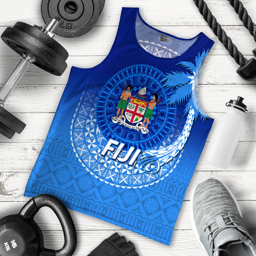 Fiji Tapa Tribal Coconut Tree Men Tank Top