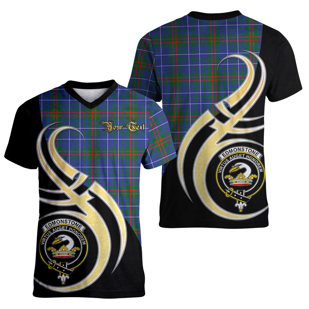 Printivon Edmonstone Tartan Crest Believe In Me T Shirt