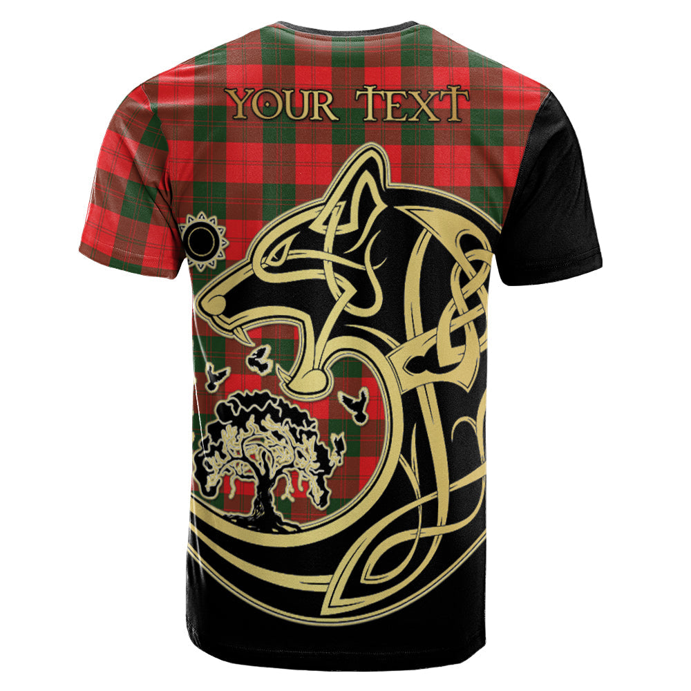 Printivon Erskine Modern Crest Celtic Wolf Tartan T Shirt Custom Your Text