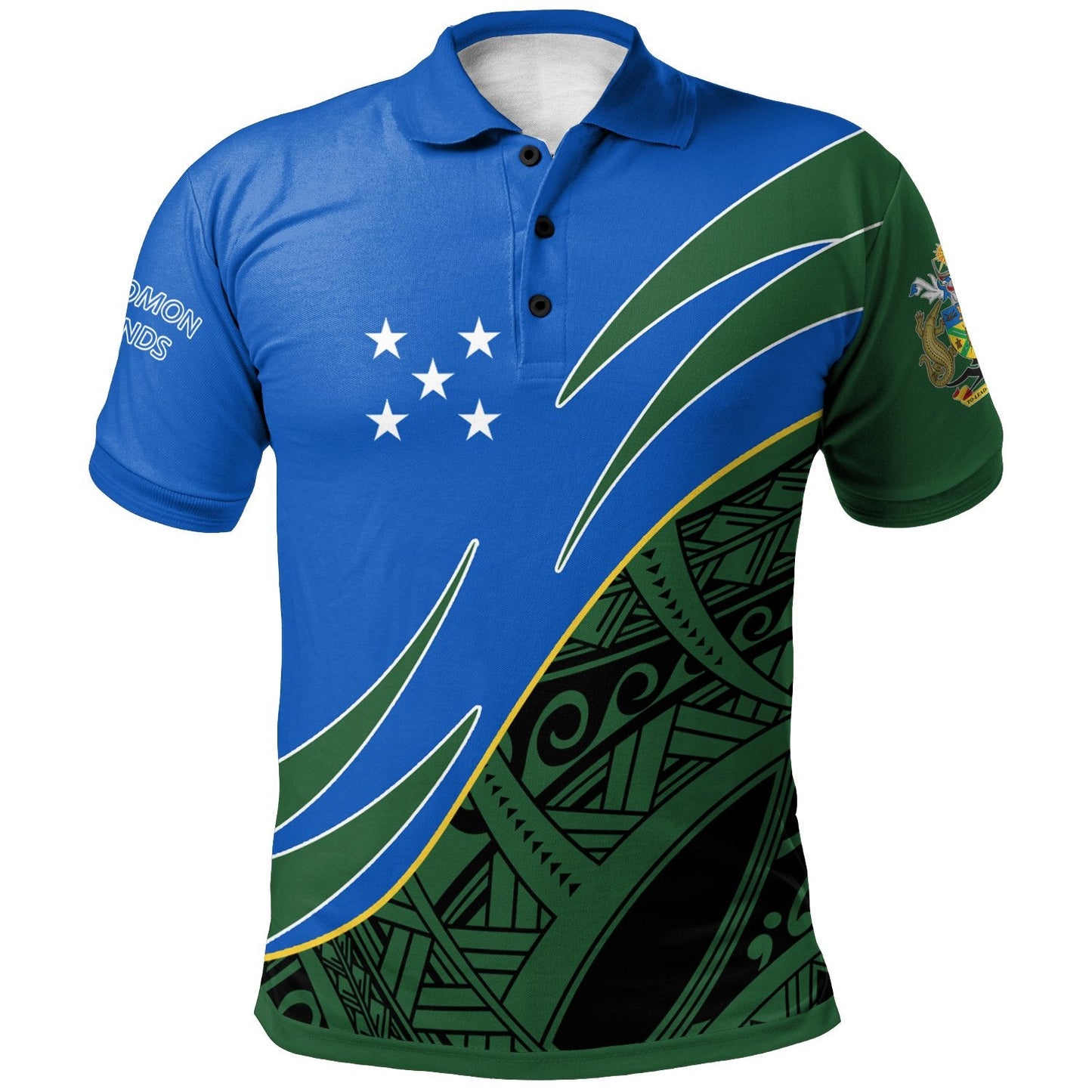 Solomon Islands Polo Shirt - Symmetrical Lines
