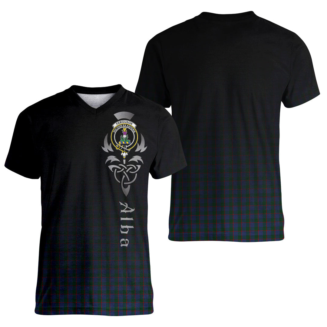 Printivon Ferguson Tartan Crest Alba Celtic T Shirt
