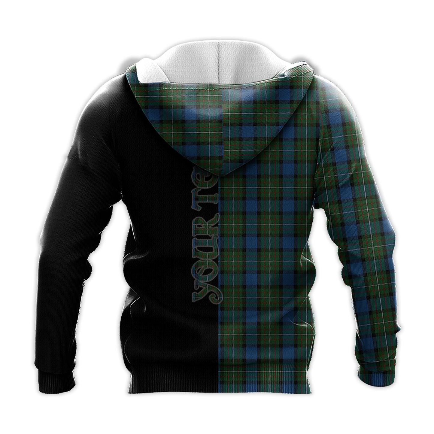 Printivon Ferguson Of Atholl Tartan Personalize Half Hoodie