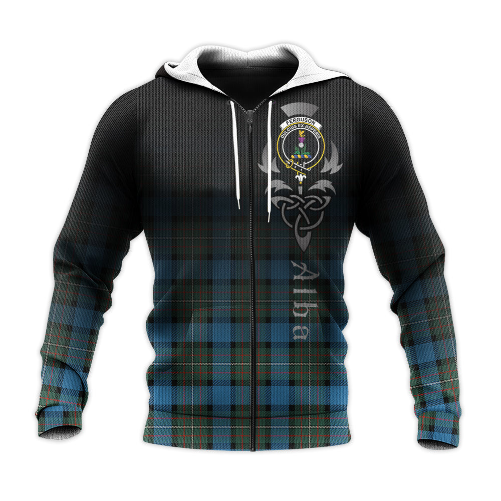 Printivon Fergusson Ancient Tartan Crest Alba Celtic Hoodie