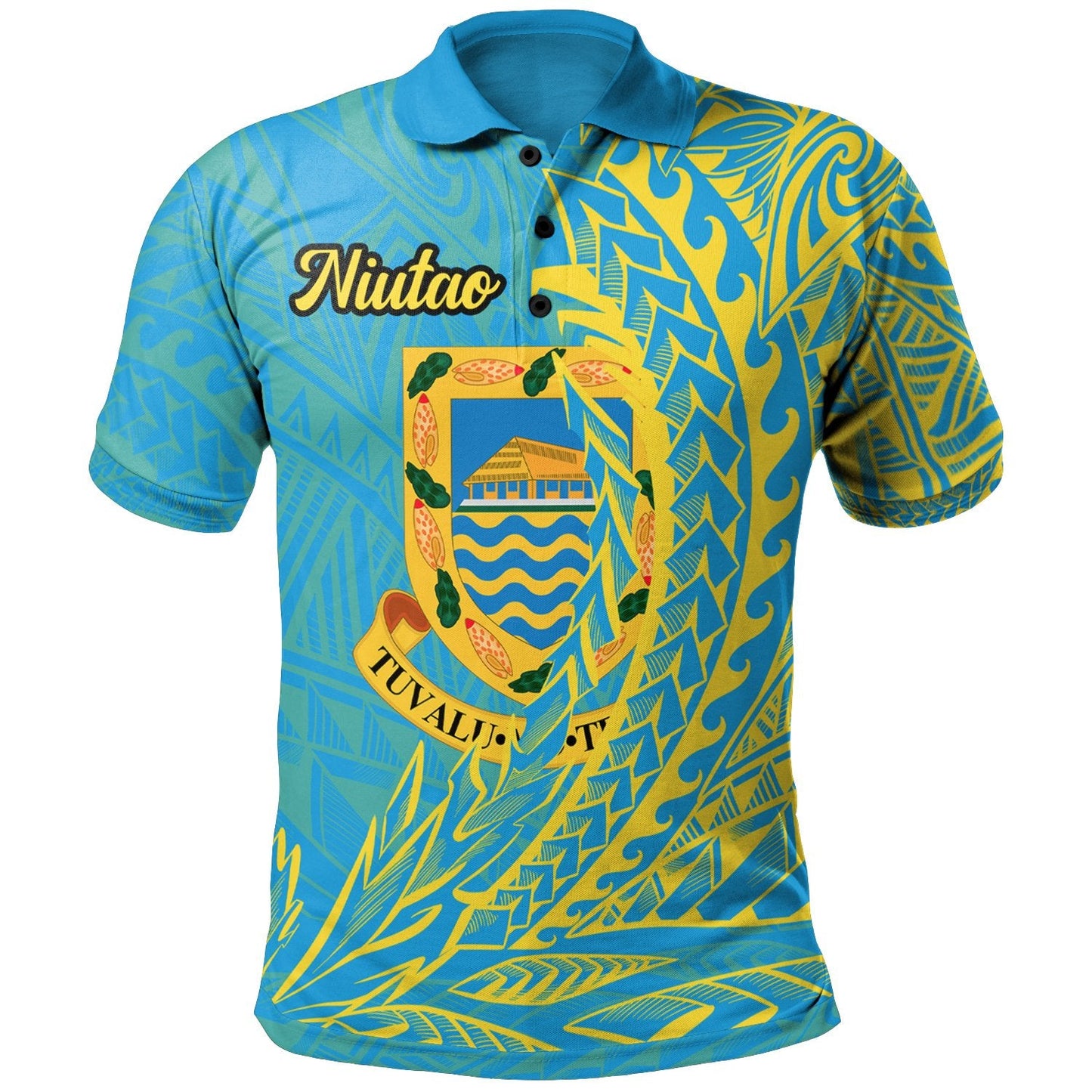 Tuvalu Polo Shirt - Niutao Wings Style