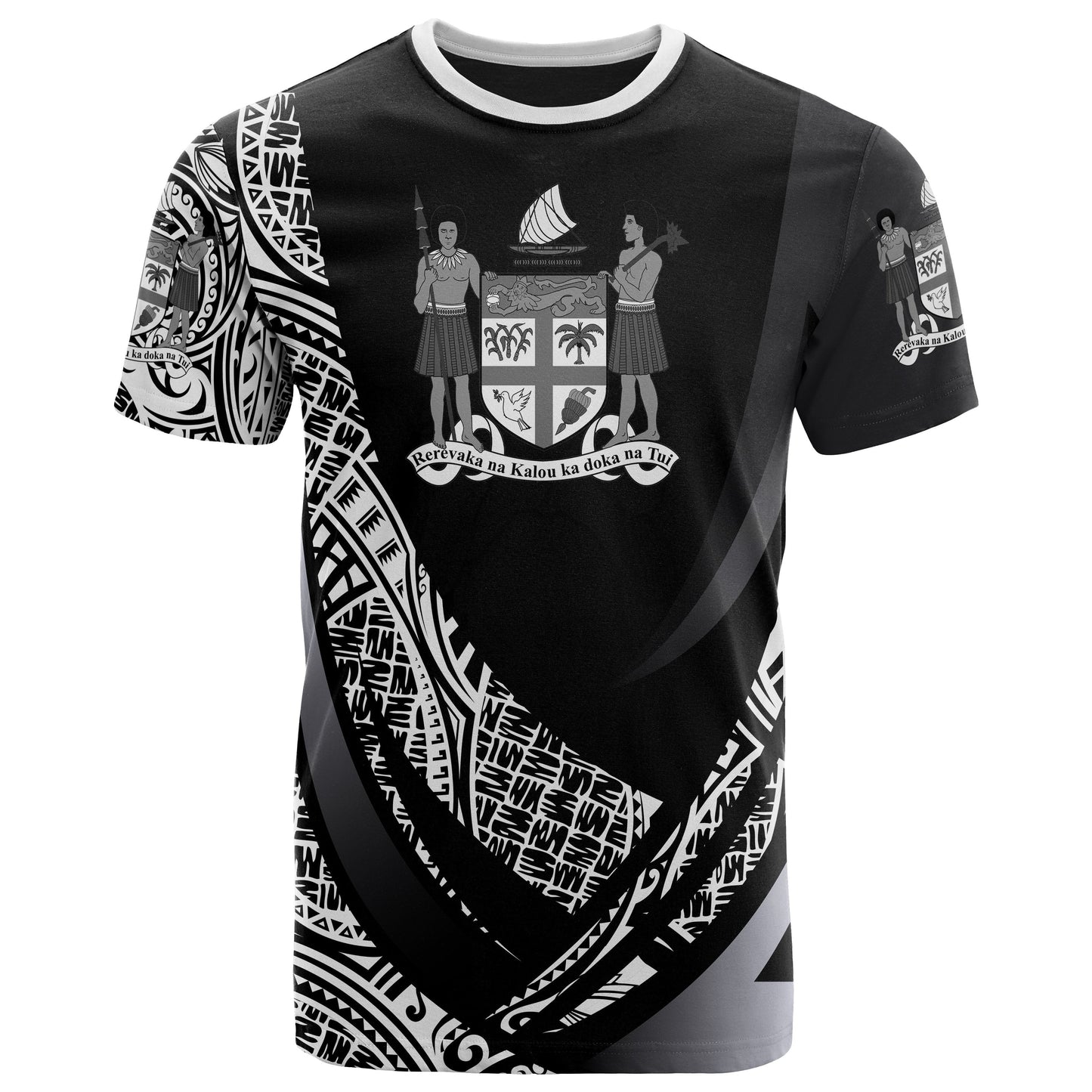Fiji T Shirt Polynesian Patterns Sport Style