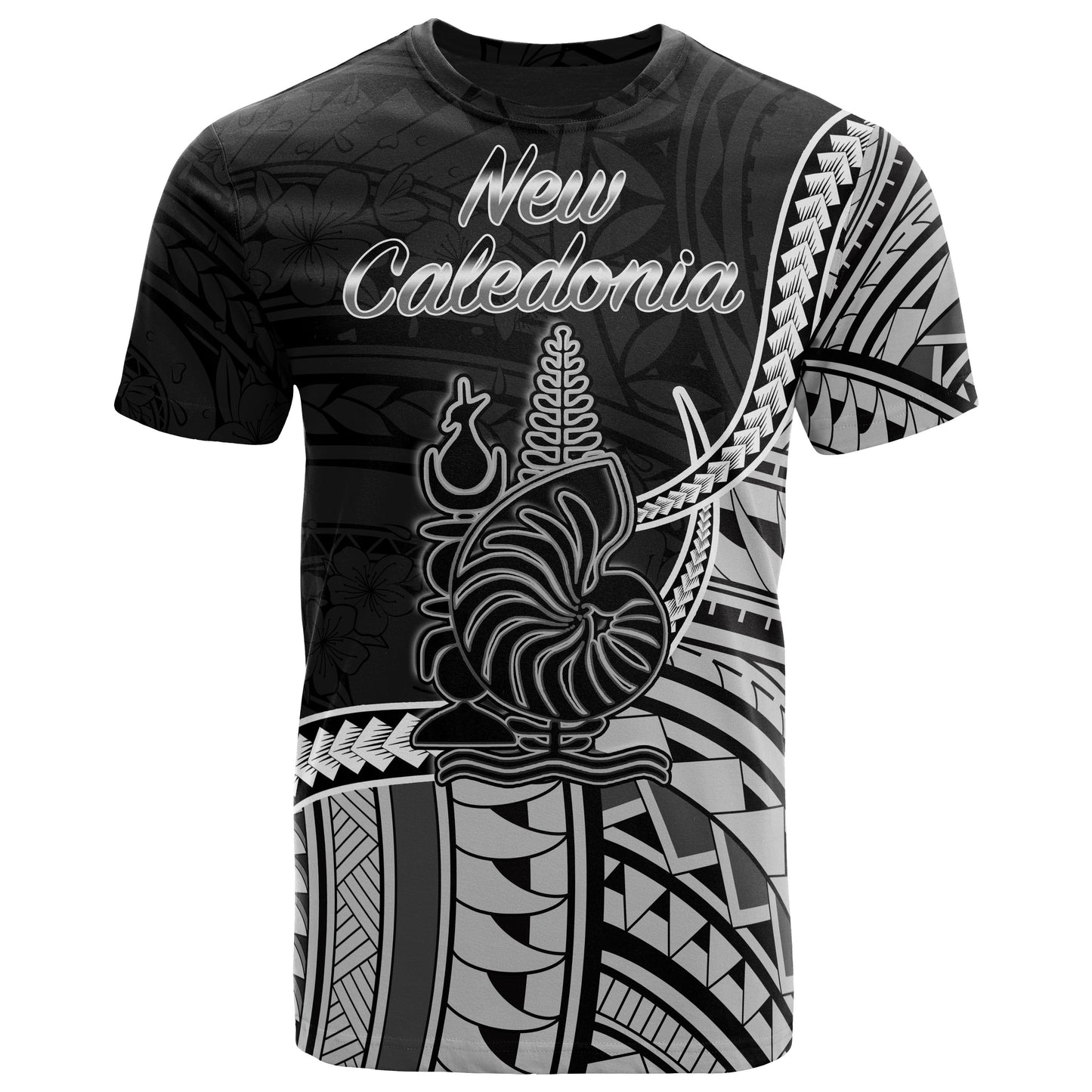 New Caledonia Islands T Shirt New Caladonia Seal Of New Caledonia Islands Polynesian Patterns