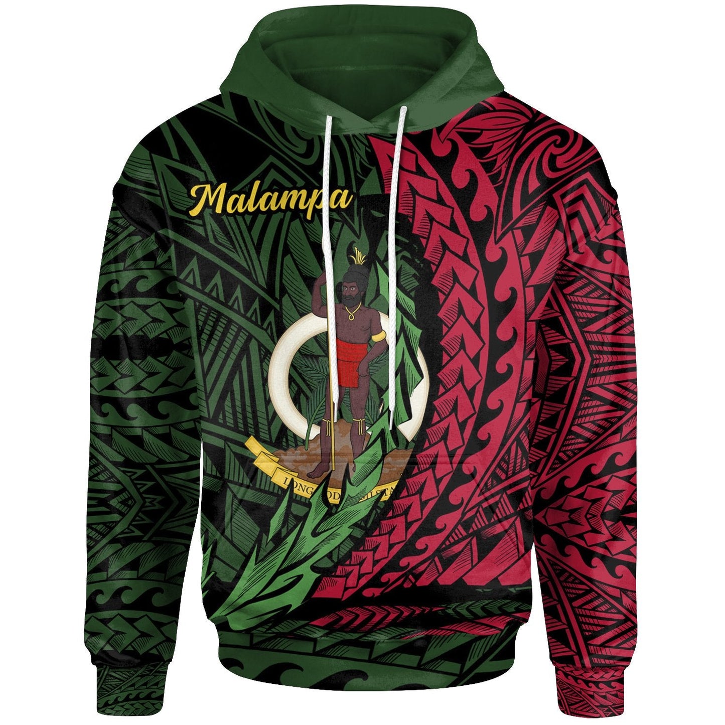 Vanuatu Hoodie Malampa Wings Style