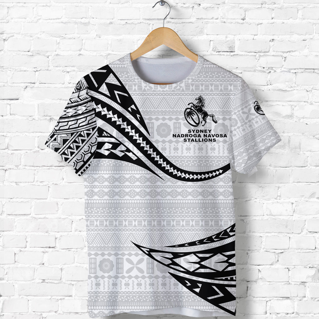 Fiji Rugby T Shirt Sydney Nadroga Navosa Stallions Unique Version White