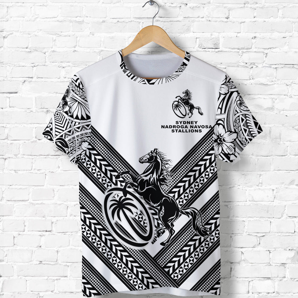 Fiji Rugby T Shirt Sydney Nadroga Navosa Stallions Creative Style White